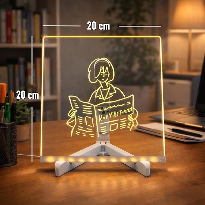 DIY 3D Acrylic LED Writing Message Board for Kids